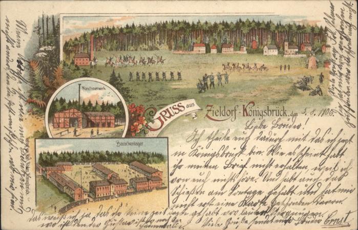 Koenigsbrueck eldorf Barackenlager Maschinenwerk x