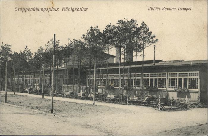 Koenigsbrueck uppenübungsplatz Kantine Hempel x