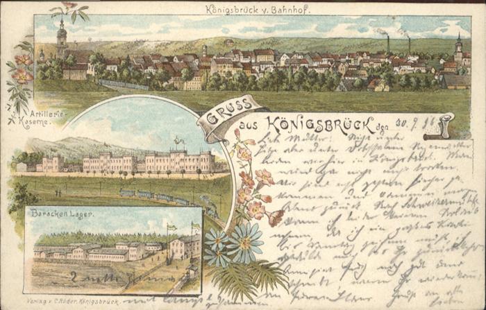 Koenigsbrueck hnhof Kaserne Barackenlager x