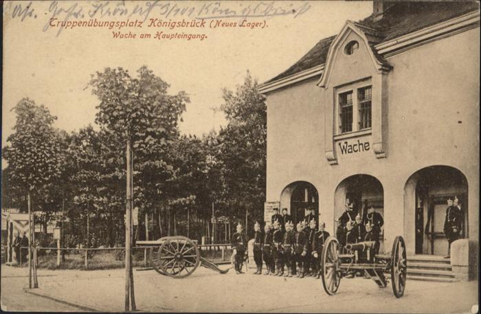 Koenigsbrueck uppenübungsplatz Wache x