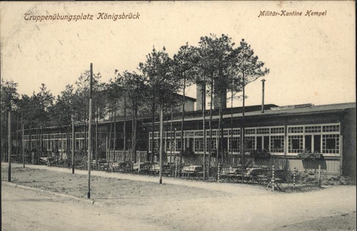 Koenigsbrueck uppenübungsplatz Kantine Hempel x