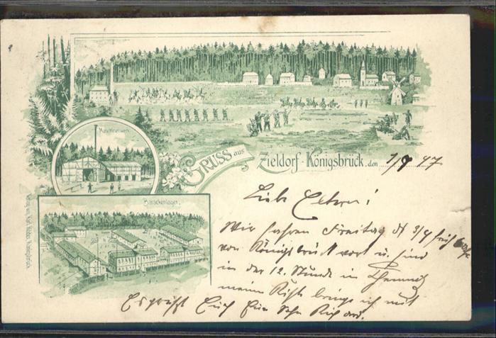 Koenigsbrueck eldorf Barackenlager Maschinenwerk x