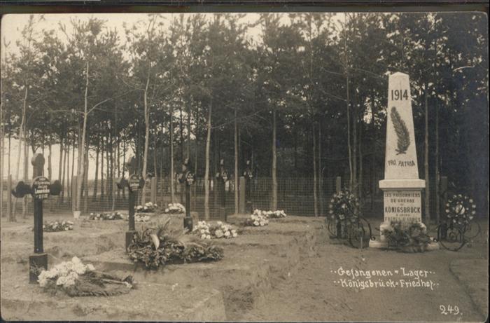 Koenigsbrueck gangenen Lager Friedhof *