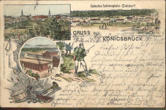 Koenigsbrueck fechts Schiessplatz Zieldorf Baracken x
