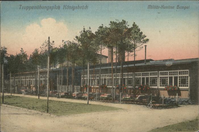 Koenigsbrueck uppenübungsplatz Kantine Hempel x