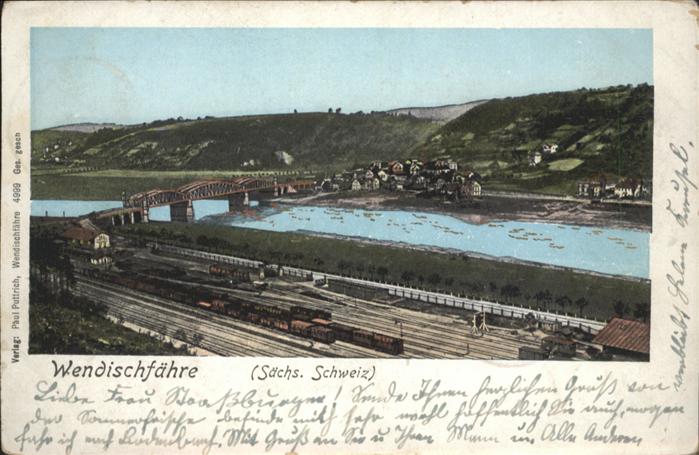 Wendischfaehre ächsische Schweiz goldfarbene Fenster N