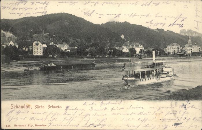Bad Schandau Flussdampfer Sächsische Schweiz