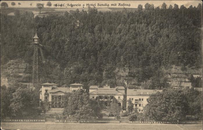 Bad Schandau Hotel Sendig elektrischer Aufzug