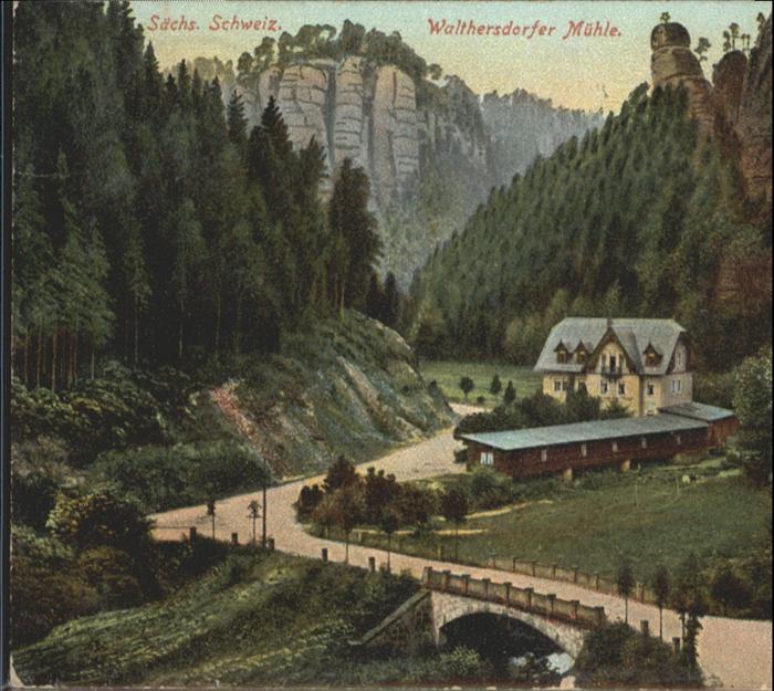 Bad Schandau Walthersdorfer Mühle Sächsische Schweiz