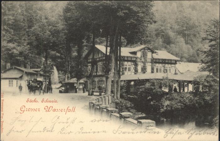 Bad Schandau Grosser Wasserfall Sächsische Schweiz