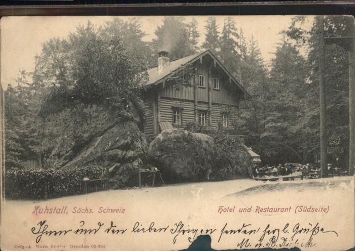 Kirnitzschtal Kuhstall Sächsische Schweiz Hotel Resta
