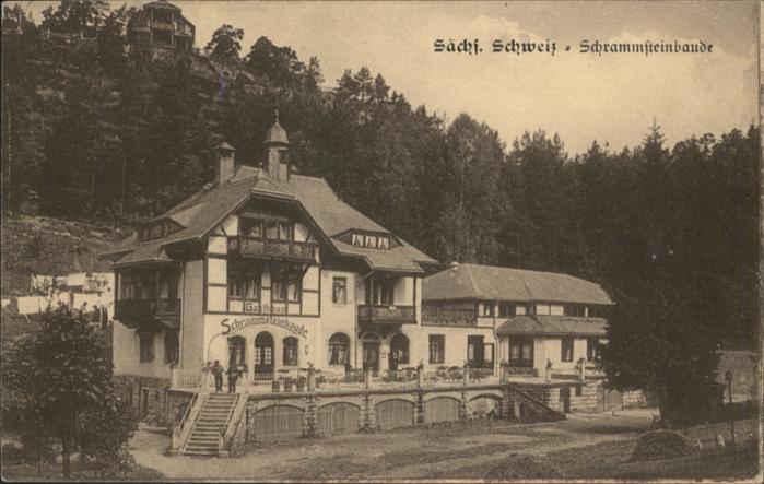 Bad Schandau [Stempelabschlag] Schrammsteinbaude Säc
