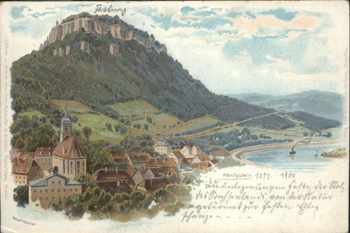 Koenigstein Saechsische Schweiz be *