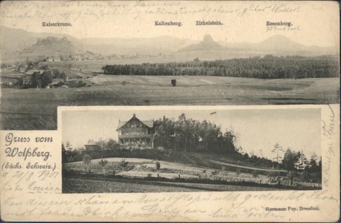 Reinhardtsdorf-Schoena Reinhardtsdorf_Schöna Wolfsberg Sächsis