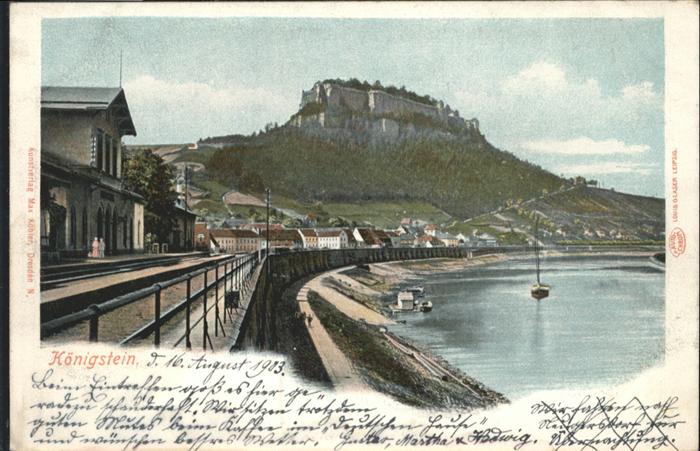 Koenigstein Saechsische Schweiz be *