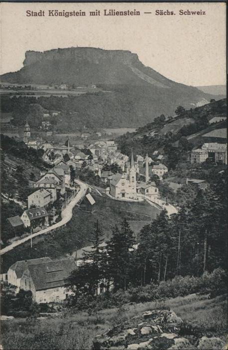 Koenigstein Saechsische Schweiz lienstein  *