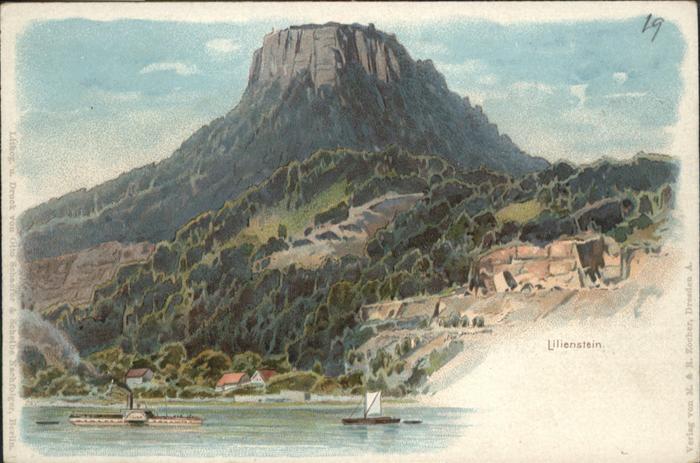 Koenigstein Saechsische Schweiz lienstein Elbe *