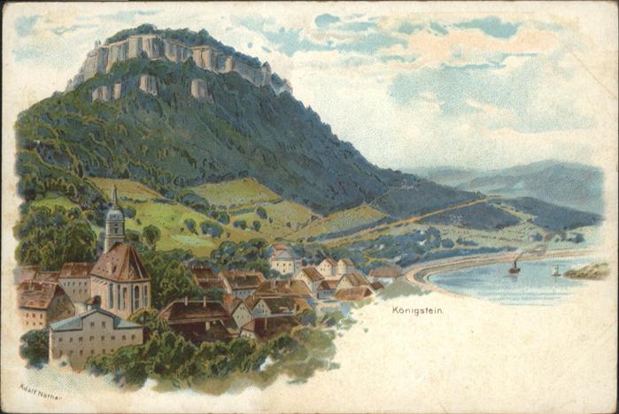 Koenigstein Saechsische Schweiz lienstein *