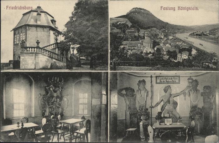 Koenigstein Saechsische Schweiz iedrichsburg Festung  *