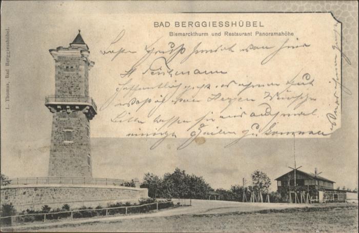 Bad Berggiesshuebel ismarckturm Restaurant Panoramahöhe x