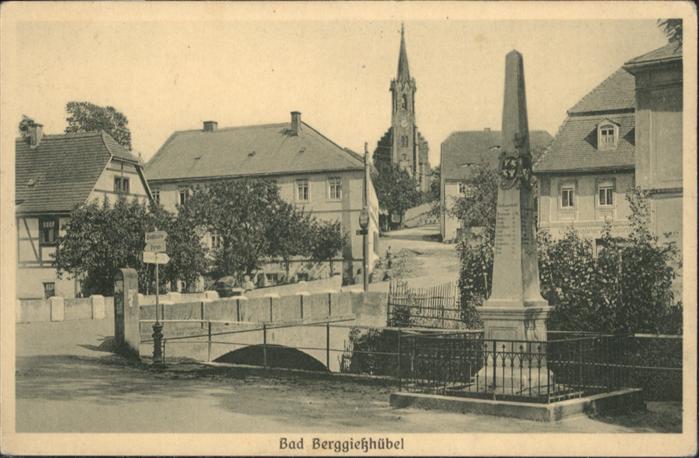 Bad Berggiesshuebel enkmal