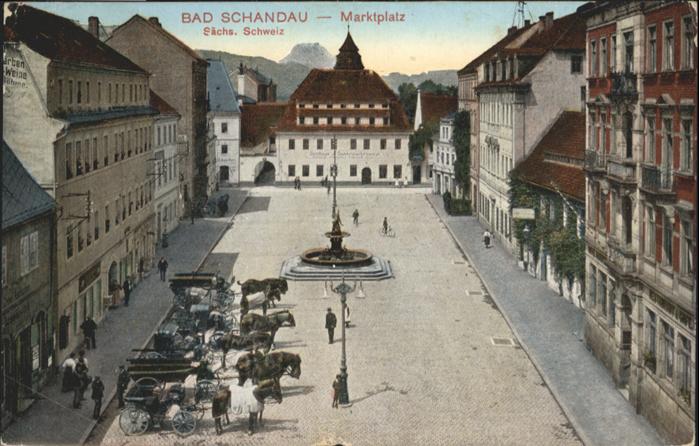 Bad Schandau Marktplatz Sächsische Schweiz