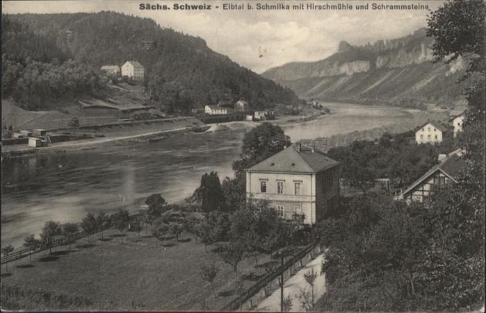Bad Schandau Elbtal Schmilka Hirschmühle Schrammstei