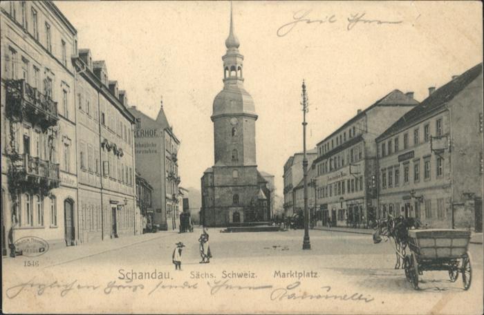Bad Schandau Marktplatz Kutsche