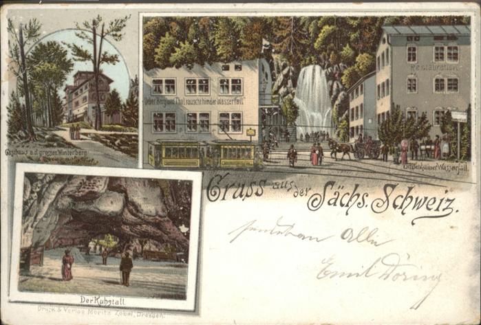 Bad Schandau [Stempelabschlag] Grossen Winterberg Li