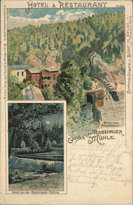 Rabenau Sachsen Mühle Zug Hotel Restaurant