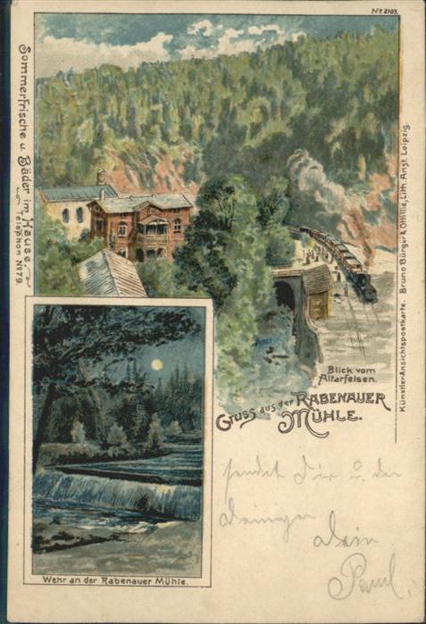 Rabenau Sachsen Mühle Zug