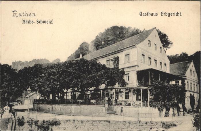 Rathen Saechsische Schweiz Rathen Gasthaus Erbgericht
