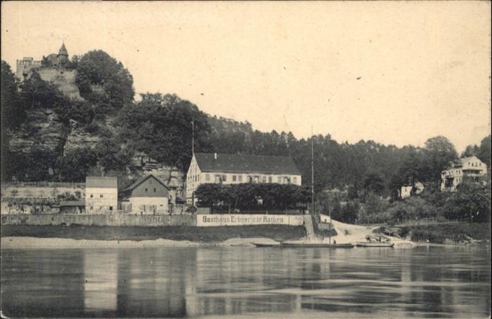 Rathen Saechsische Schweiz Rathen Gasthaus Erbgericht Schiff