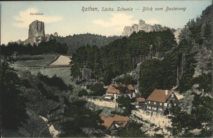 Rathen Saechsische Schweiz Rathen Talwächter