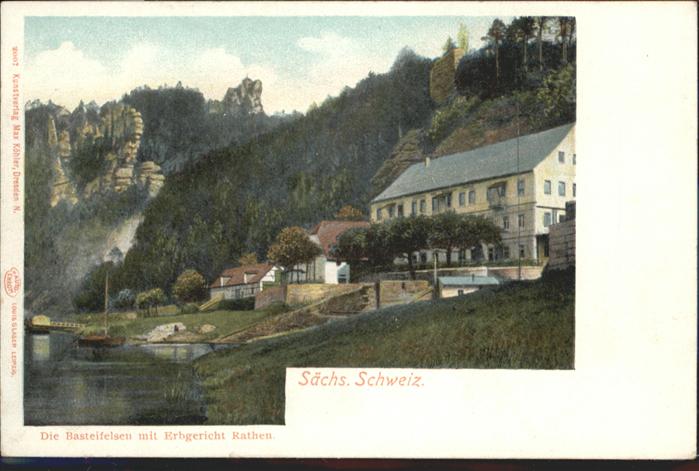 Rathen Saechsische Schweiz Rathen Basteifelsen Erbgericht