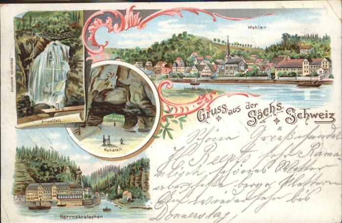 Wehlen Sachsen Kuhstall Amselfall Herrnskretschen