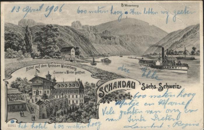 Bad Schandau Grossen Winterberg Hotel Schiff
