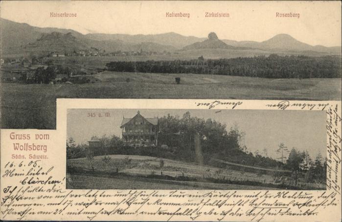 Bad Schandau Wolfsberg Kaiserkrone Kaltenberg Zikels