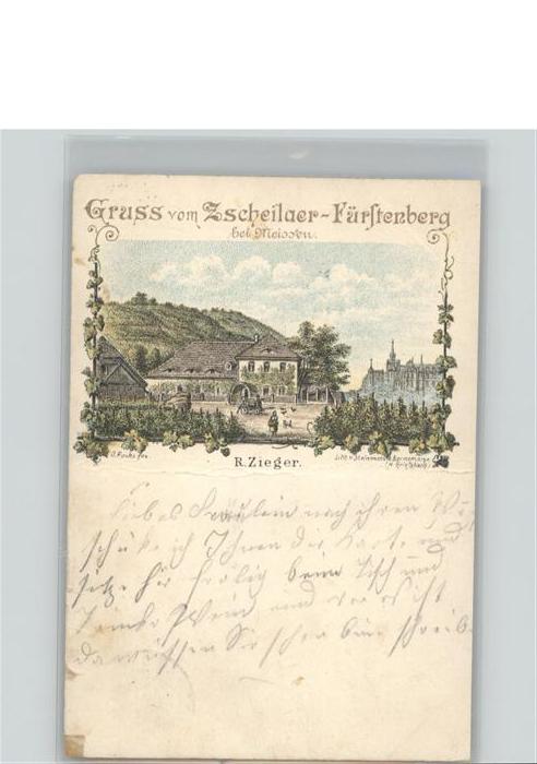 Meissen Elbe Sachsen Meissen Zscheilaer Fürstenberg