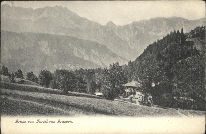 Garmisch-Partenkirchen [Stempelabschlag] Forsthaus Graseck