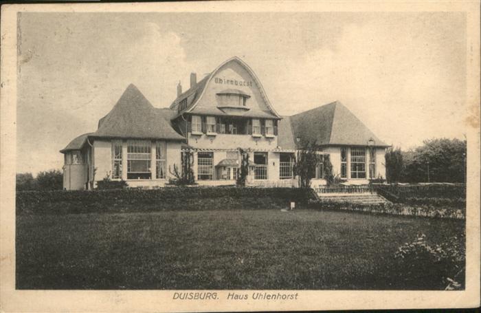 Duisburg Ruhr Duisburg Haus Uhlenhorst