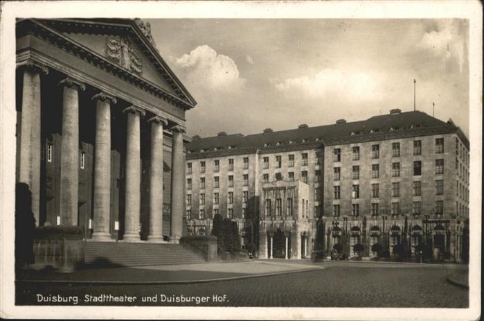 Duisburg Ruhr Duisburg Stadttheater Duisburger Hof