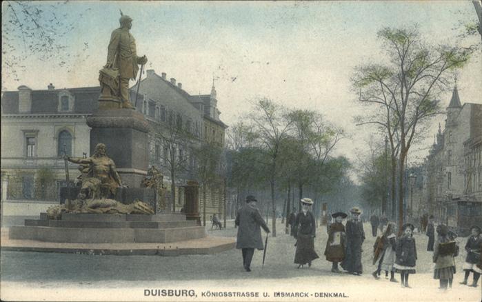 Duisburg Ruhr Duisburg Königsstrasse Bismarckdenkmal