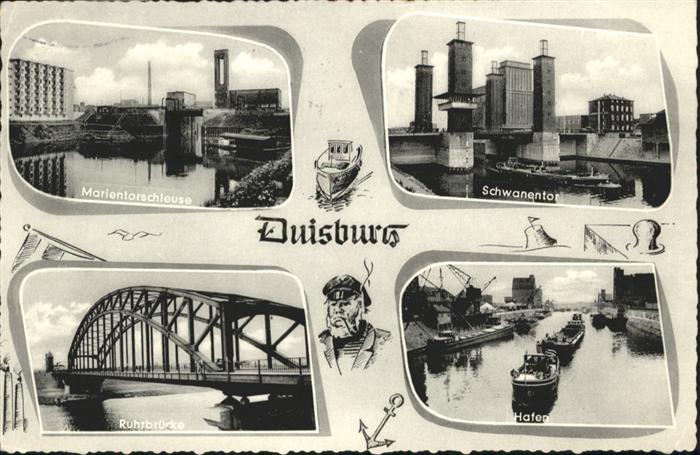 Duisburg Ruhr Duisburg Marientorschleuse Schwanentor