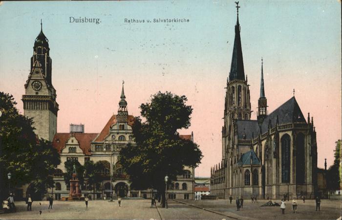 Duisburg Ruhr Duisburg Rathaus Salvatorkirche