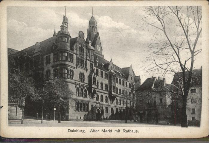 Duisburg Ruhr Duisburg Markt Rathaus