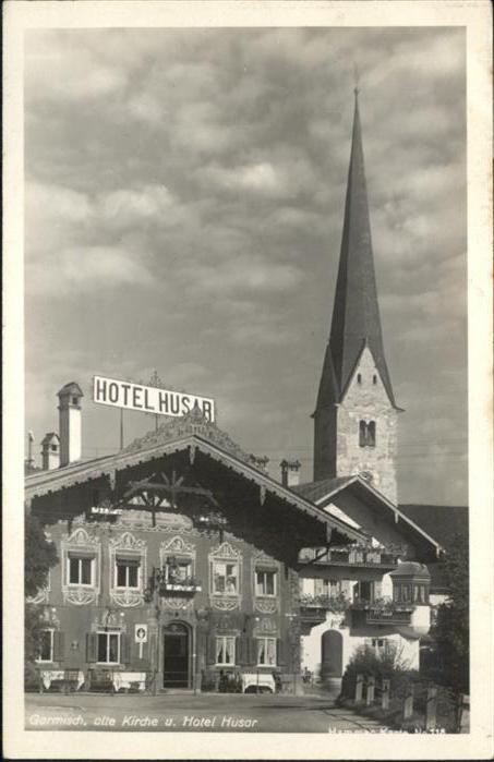 GARMISCH-PARTENKIRCHEN Bayern Kirche Hotel Husar