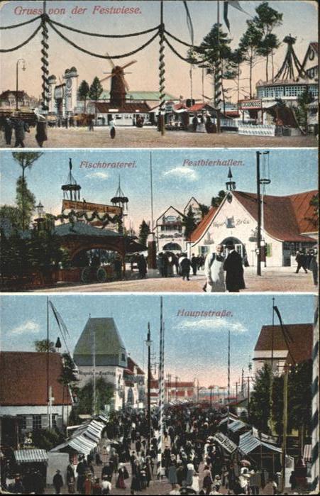 Muenchen Verlag] Festwiese Fischbraterei Festbie