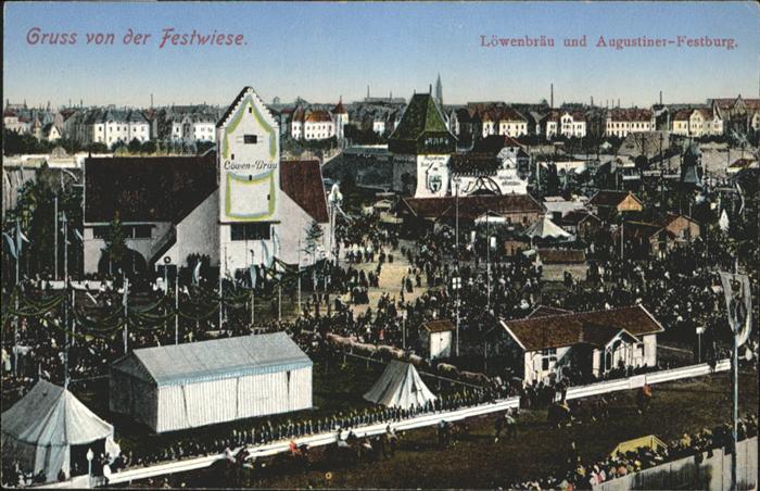 Muenchen estwiese Löwenbräu Augustiner Festburg