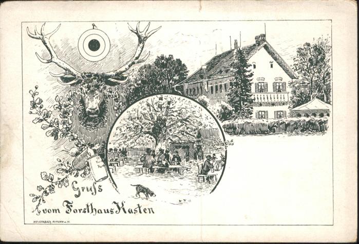 Moenchsdeggingen handschriftlich] Forsthaus Kasten